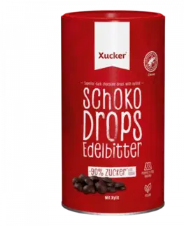 Xucker Chocolate Drops tmavá čokoláda horká čokoláda