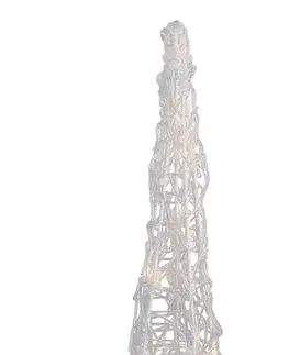 Vianočný stromček priehľadný 60 cm vrátane LED IP44 - Coni