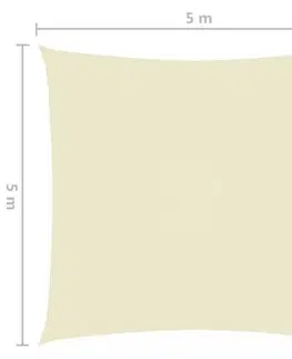 Tieniaca plachta štvorcová 5 x 5 m oxfordská látka Dekorhome