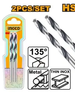 INGCO Vrták do kovu HSS, 2 ks, 1mm INGCO KLC