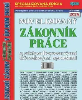Novelizovaný Zákoník Práce 16/2024
