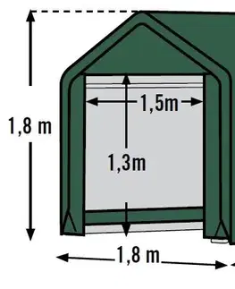 Náhradná plachta pre prístrešok 1,8 x 1,8 m Dekorhome