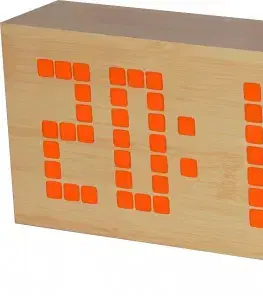 Digitálny LED budík/ hodiny MPM s dátumom a teplomerom C02.3571.