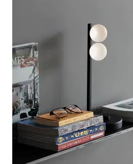 Ideal Lux - LED Stolná lampa PING PONG 2xLED/3W/230V CRI 90 čierna 313320