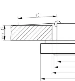 LED stropné svietidlo 1W 230V okrúhle matné sklo SS-30