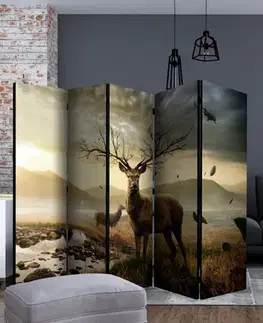 Paraván Deers by mountain stream Dekorhome