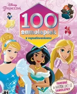 Princezné: 100 samolepiek s vymaľovankami