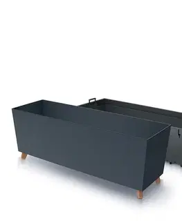 NABBI DUC800N plastový kvetináč na nožičkách 77 cm antracit