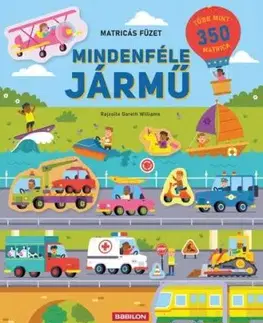 Mindenféle jármű - Matricás füzet - Hannah Joli