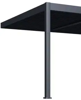 Bioklimatická pergola INTRO DUO 4x4 m k stene Rojaplast