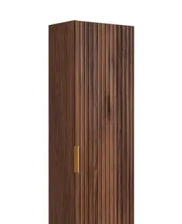 Elvisia Vysoká skrinka do kúpeľne FLOW Oak walnut