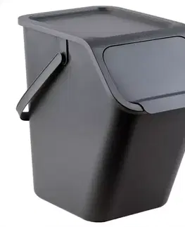 Šedá odpadkový kôš, 25l