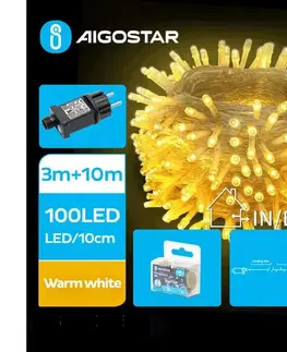  B.V.  - LED Vonkajší vianočný reťaz 100xLED/8 funkcií 13m IP44 teplá biela B103031PN