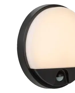 Lucide 22863/10/30 - LED Vonkajšie svietidlo so senzorom HUPS LED/10W/230V IP54 22863/10/30