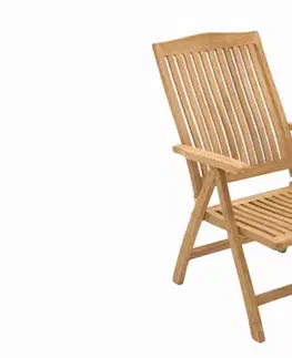 DEOKORK Záhradné teakové polohovacie kreslo LAGUNA (teak)