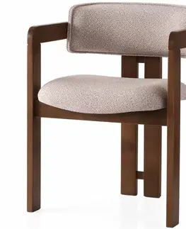 Jedálenská stolička Cozy Cream and Walnut