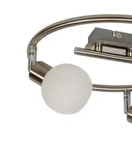 Špirálová stropná lampa 3X40W G9 saténový chróm ALABASTER