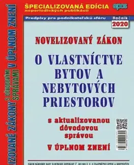 Novelizovaný Zákon o vlastníctve bytov a nebytových priestorov 3/2020