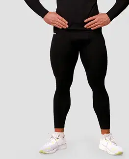 GymBeam Kompresné legíny Mid Black  M