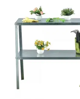 Oceľový regál do skleníka Dekorhome Lanitplastst