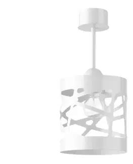  Luster na tyči MODUL FREZ 1xE27/60W/230V pr. 17,5 cm biela 31053