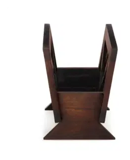 Stojan na noviny Kali 45x35x30 indický masív palisander