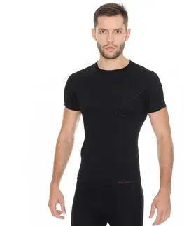Brubeck Active Wool s krátkym rukávom Black - M