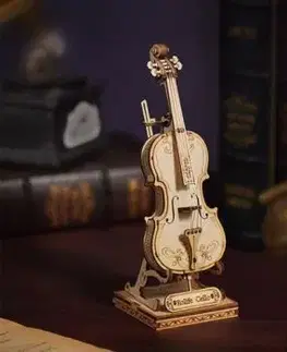 Drevené 3D Puzzle - Violončelo