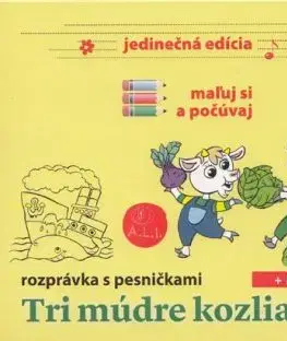 Tri múdre kozliatka - maľuj si a počúvaj CD