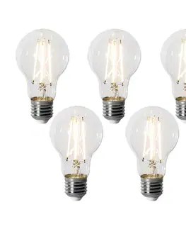 Sada 5 stmievateľných LED žiaroviek E27 A60 6W 700 lm 2200K