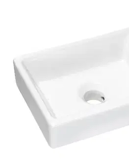 Elvisia Keramické umývadlo VEDEA 40 | biely lesk 40 cm
