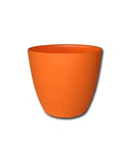 PLASTKON - Kvetináč dekoračný ELLA 13cm, oranžový