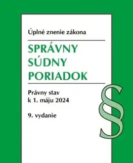 Správny súdny poriadok. Úzz, 9. vydanie, 5/2024