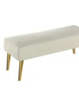 Dekoria Lavica Velvet, OffWhite, 100 x 40 x 40 cm, Velvet, 704-10
