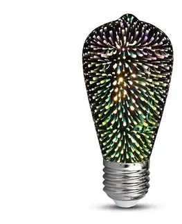  LED 3D Dekoračná žiarovka FILAMENT ST64 E27/3W/230V 3000K 212705