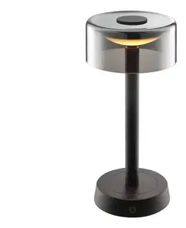 Brilliant - LED stmievateľná nabíjateľná dotyková stolná lampa RAZOR LED/2,5W/5V 2700K IP44 čierna G60255/06