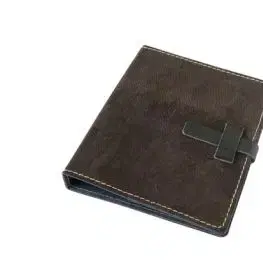 Kožený diár A5 hnedá tmavý semiš