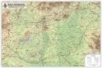 Magyarország domborzata és vizei 1 : 450 000 - Falitérkép