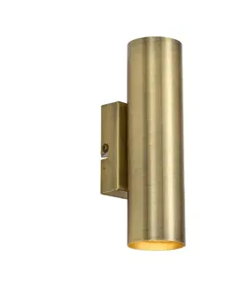 Moderná nástenná lampa bronzová 2-svetlo - Jeana