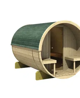 Vonkajšia fínska sudové sauna 216 x 280 cm Dekorhome
