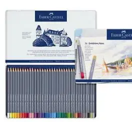 Akvarelové Pastelky Faber-Castell Goldfaber Aqua plechová krabička 36 ks
