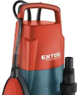 EXTOL PREMIUM Ponorné kalové čerpadlo, príkon 400 W, max. prepravný objem 8000l/hod., 10 m