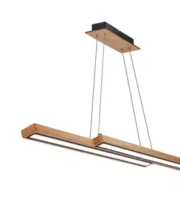 Drevená závesná lampa Sento 20W LED 4000K čierny kryt