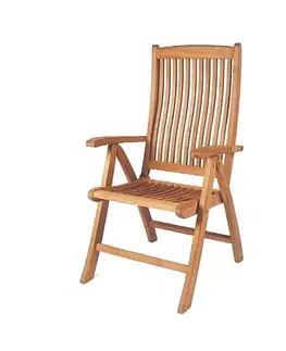 Záhradné polohovateľné kreslo RIVIERA (teak)