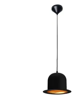 Searchlight 27024 - Luster na lanku 1xE27/60W/230V čierna 27024