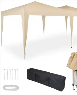 Výsuvný záhradný altánok 3x6m D7098 béžová Dekorhome