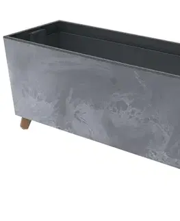 NABBI DUC800NE plastový kvetináč na nožičkách 77 cm marengo