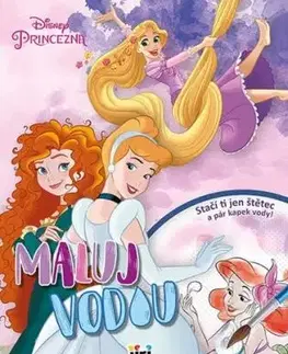 Maľuj vodou A4: Disney Princezné