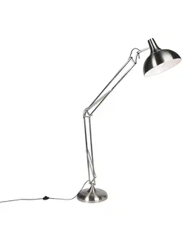 Inteligentná stojaca lampa oceľ vrátane Wifi A60 - Hobby