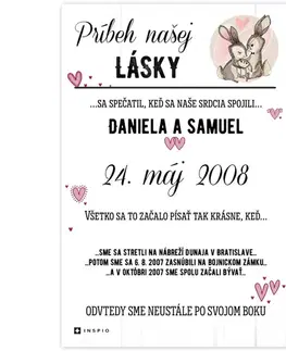 Darček na svadbu - Obraz pre zamilovaných: Príbeh našej lásky